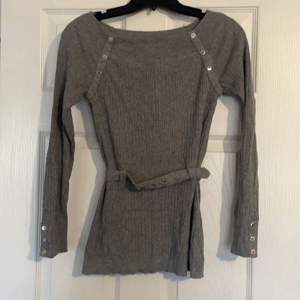 White House Black Market gray sweater